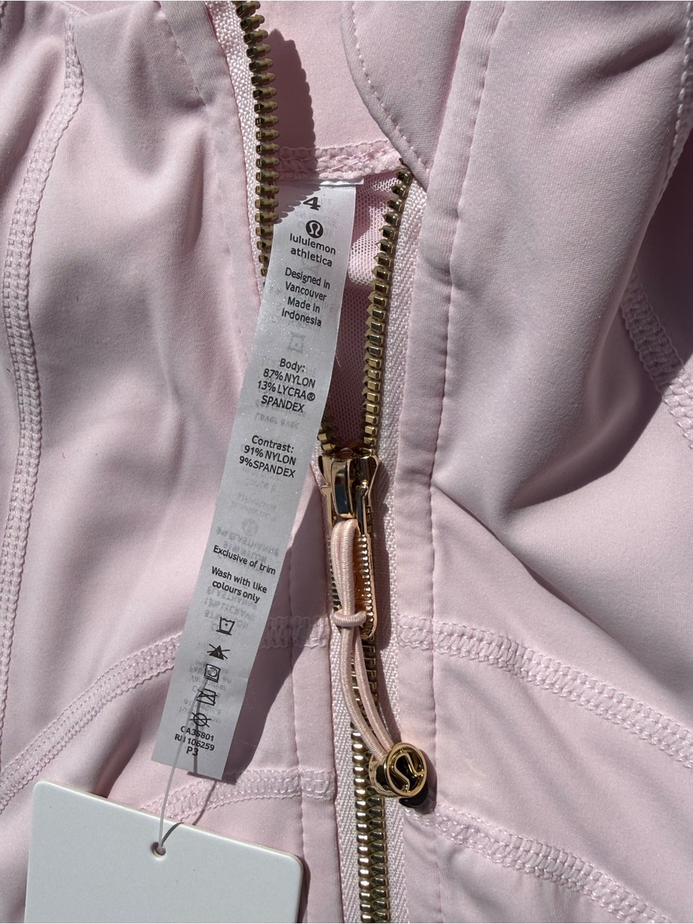 lululemon pink define jacket size 2 & 4 - Picture 7 of 7